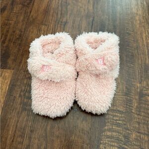 Cozy Pink Baby Booties